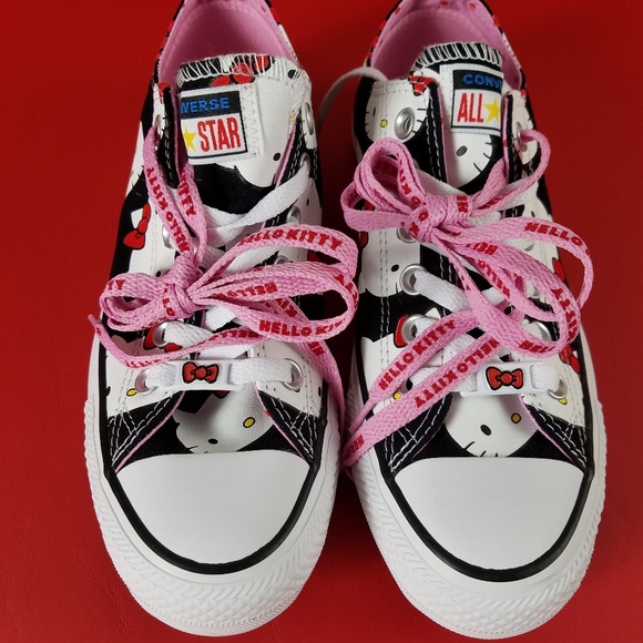 CONVERSE x HELLO KITTY Shoes 162947C Wms Sz 5.5 - Picture 4 of 8